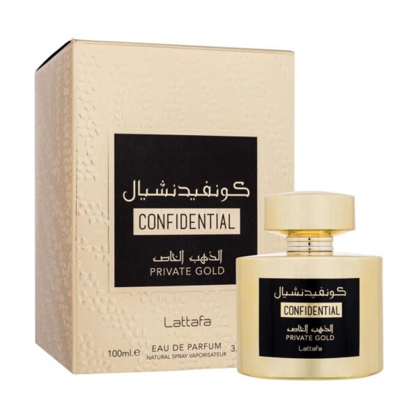 CONFIDENTIAL PRIVATE GOLD EDP LATTAFA - Perfume Compartilhável 100ml