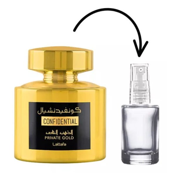 CONFIDENTIAL PRIVATE GOLD EDP LATTAFA - Decant 10ml